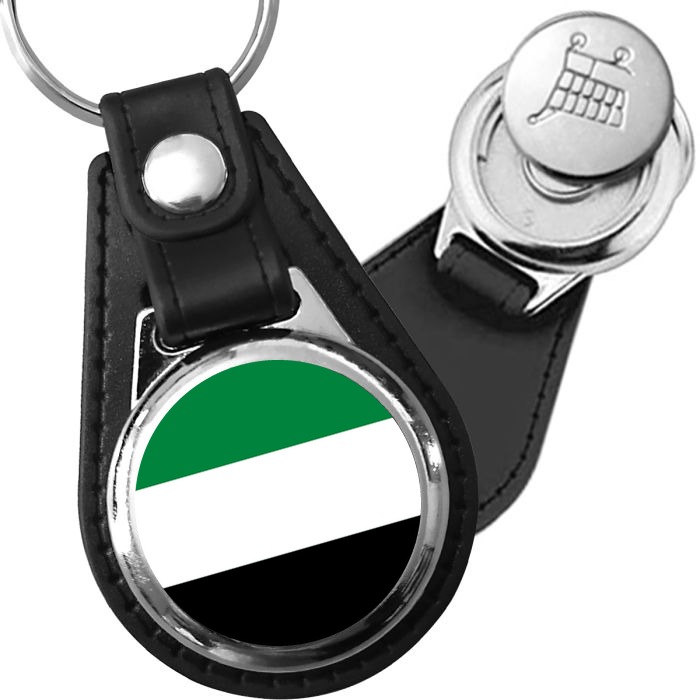 Porte-clés drapeau Emirats arabes unis en simili-cuir
