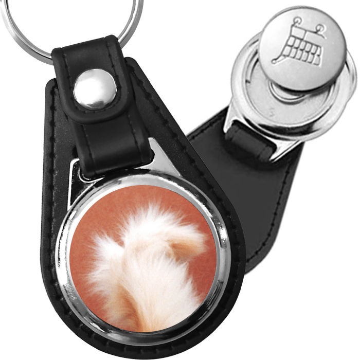 Porte-clés American Curl en simili-cuir