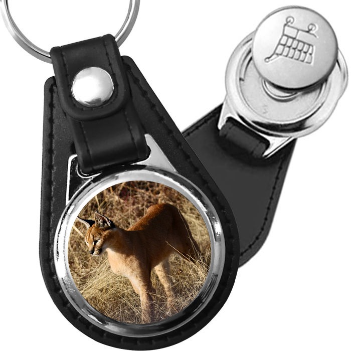 Porte-clés Caracal en simili-cuir