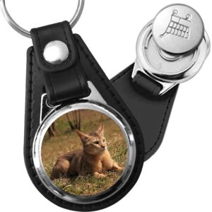 Porte-clés Chausie en simili-cuir
