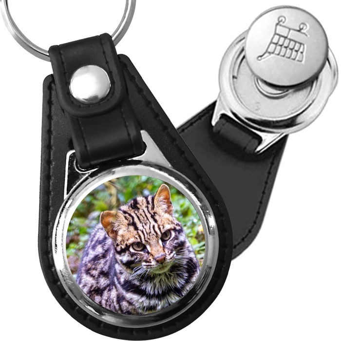 Porte-clés Margay en simili-cuir