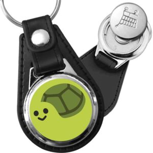 Porte-clés emoji Tortue en simili-cuir