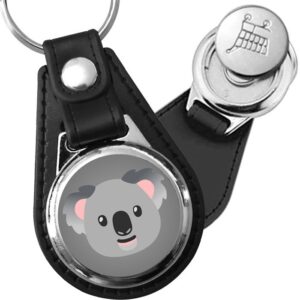 Porte-clés emoji Koala en simili-cuir