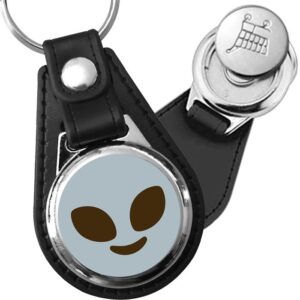 Porte-clés emoji Extraterrestre en simili-cuir