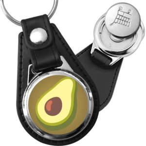 Porte-clés emoji Avocat en simili-cuir