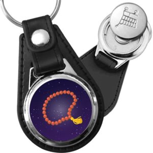 Porte-clés Chapelet en simili-cuir