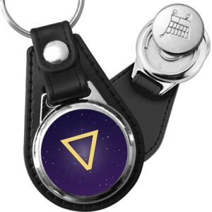 Porte-clés Element Eau en simili-cuir