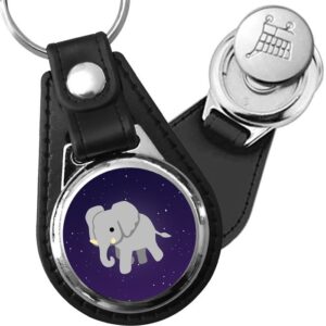 Porte-clés Elephant en simili-cuir