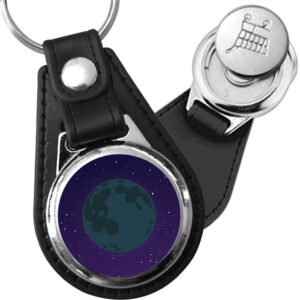 Porte-clés Nouvelle lune en simili-cuir