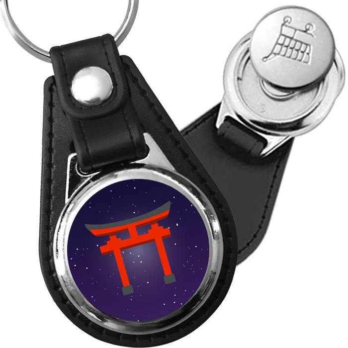 Porte-clés Torii en simili-cuir