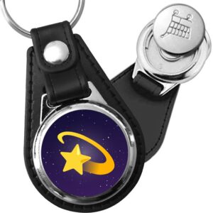 Porte-clés Tourbillon d'energie en simili-cuir